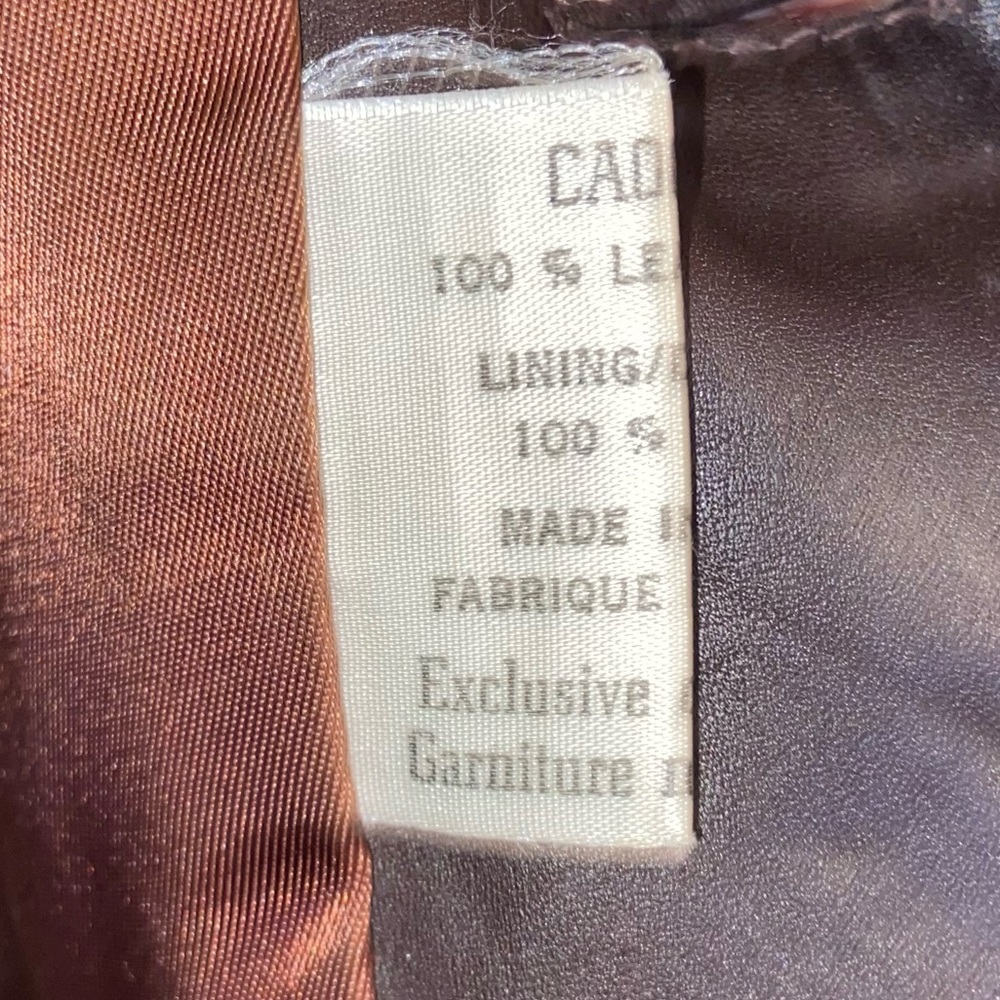 Vintage Brown Leather Blazer Jacket Made in Uruguay edgy rock classic old money - Picture 5 of 10